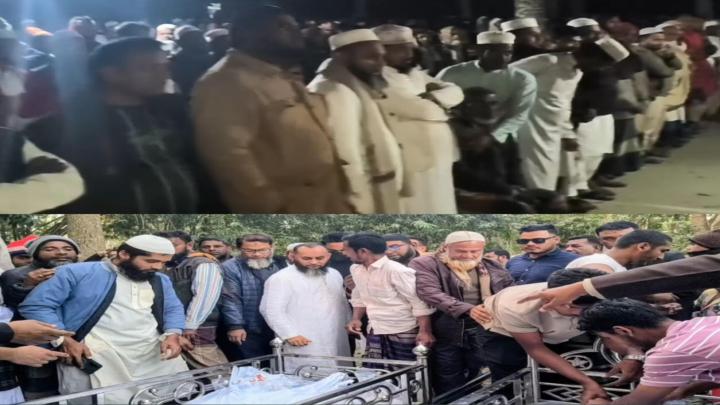 বোয়ালমারীতে ট্রেন-পিকআপ সংঘর্ষে নিহত ৩ শ্রমিকের দাফন সম্পন্ন